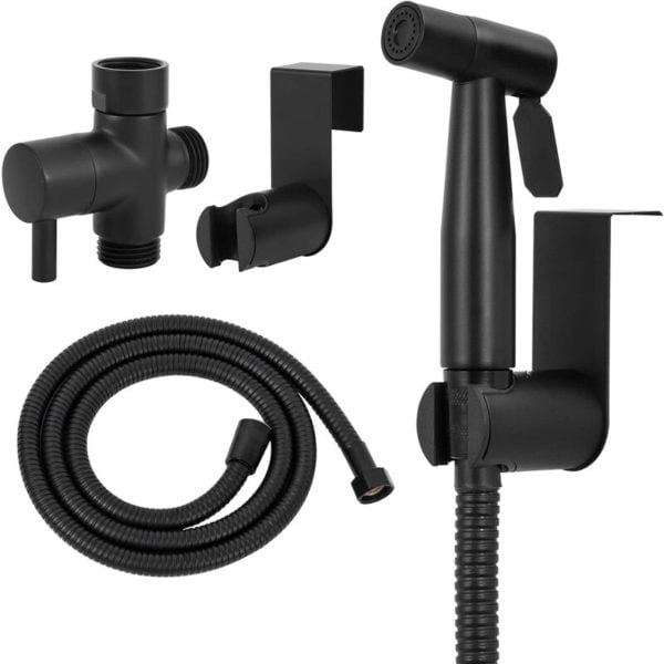 Heguyey - Toilet hand shower, toilet hand shower complete set black, toilet hand shower set, sprayer for daily body care, toilet shower head with hose