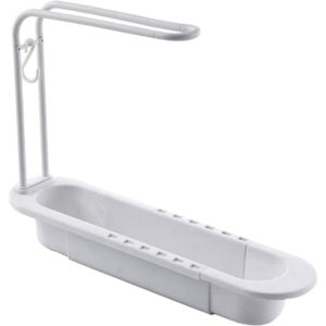 Hemisgin Telescopic Storage Basket for Sink Soap Drainer for Home Kitchen brightly