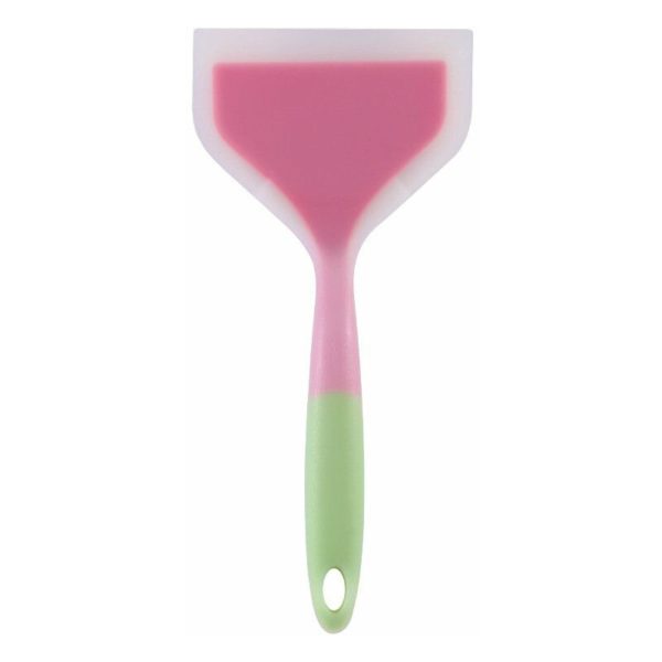 Hiasdfls - Silicone Pancakes Shovel Wide Spatula Turner Christmasstick Fried Shovel Fish Spatula Silicone Wide Flexible Turner for Christmasstick