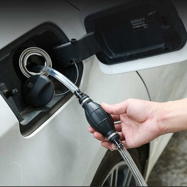 High Flow Hand Pump Siphon Liquid Transfer Pump Manual Suction Hose Emergency Hand Pump Suction for Water Oil and Gasoline Bottle Opener