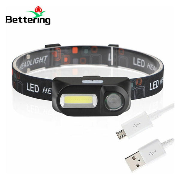 High Lumen Searchlight Headlamp Car Cycling Fishing Outdoor 1 PieceLED Flashlight COB Flashlight Maintenance & Construction Work Light for Helmet