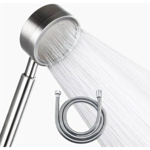 High Pressure 304 Stainless Steel Shower Head with 1.5m Hose and Shower Holder