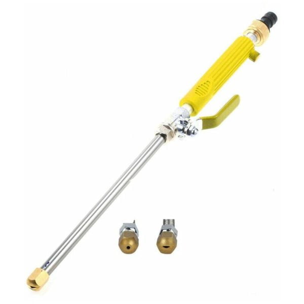 High Pressure Water Jet Gun Nozzle Garden Car Wash Spray Gun Yellow