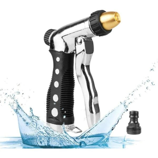 High Pressure Watering Gun,Garden Sprayer with Adjustable Water Flow & Brass Nozzle for Car Washing / Garden Watering / Pet Showers High Pressure