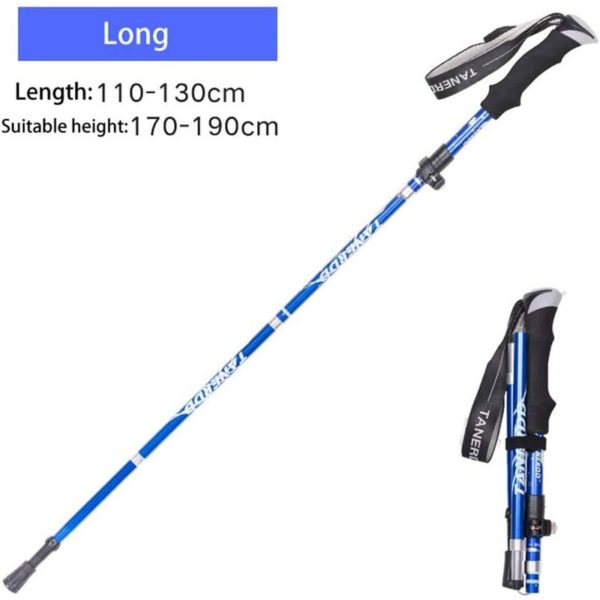 Hiking Poles, Foldable Hiking Poles Shockproof telescopic ultralight aluminum trekking poles for men and women