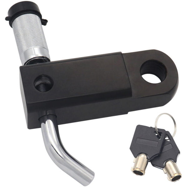 Hitch Locking Pin with Keys for Heavy-duty Trailer Extra Long Silver Pin with One Locking System