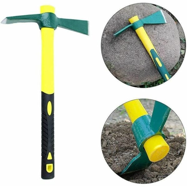 Hoes Mini Pickaxe Tools Gardening Weeding Mini Pickaxes Steel Fiberglass Handle Tree Pickaxes Gardening Farming Tools