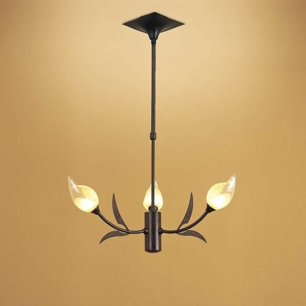 Hollet Telescopic Pendant Light 3 G9 Bulbs, Brown/Oxidized Black