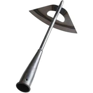 Hollow Hoe, Stainless Steel Portable Small Hoe Multi-Purpose Sturdy and Durable Garden Tool Weeding Rake Planting Vegetable Home Garden Farm Hollow