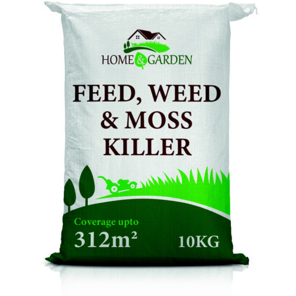 Home & Garden Weed, Feed & Moss Killer Fertiliser - 10kg