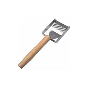 Honey Shovel, Uncapping Fork Stainless Steel Bee Hive Pick Cover Scraper Tool Wooden Handle Coupe Honey Knife Excavator Excavator