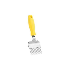 Honey shovel beekeeping tools wholesale sale of beekeeping tools curve 19 stainless steel 1 piece yellow Baoji in featured