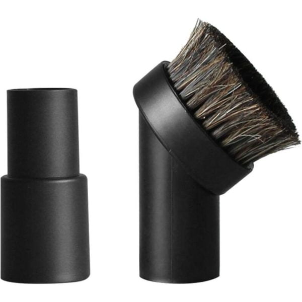 Horsehair Vacuum Cleaner Dust Brush with Hose Adapter, Cleaning Kit Fits Most Vacuums Accepting Attachments 1.25 Inner Diameter