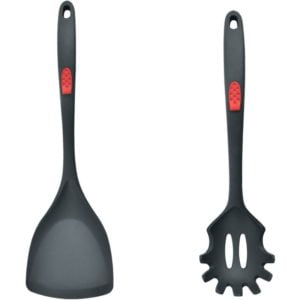 Household silicone cooking shovel non-stick special pot spatula high temperature kitchen utensils set Chinese shovel + powder claw