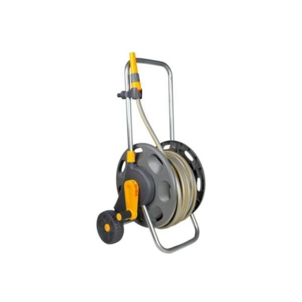 Hozelock 2434 Wheeled Floor Standing Hose Reel 30m Hose Includes Fittings