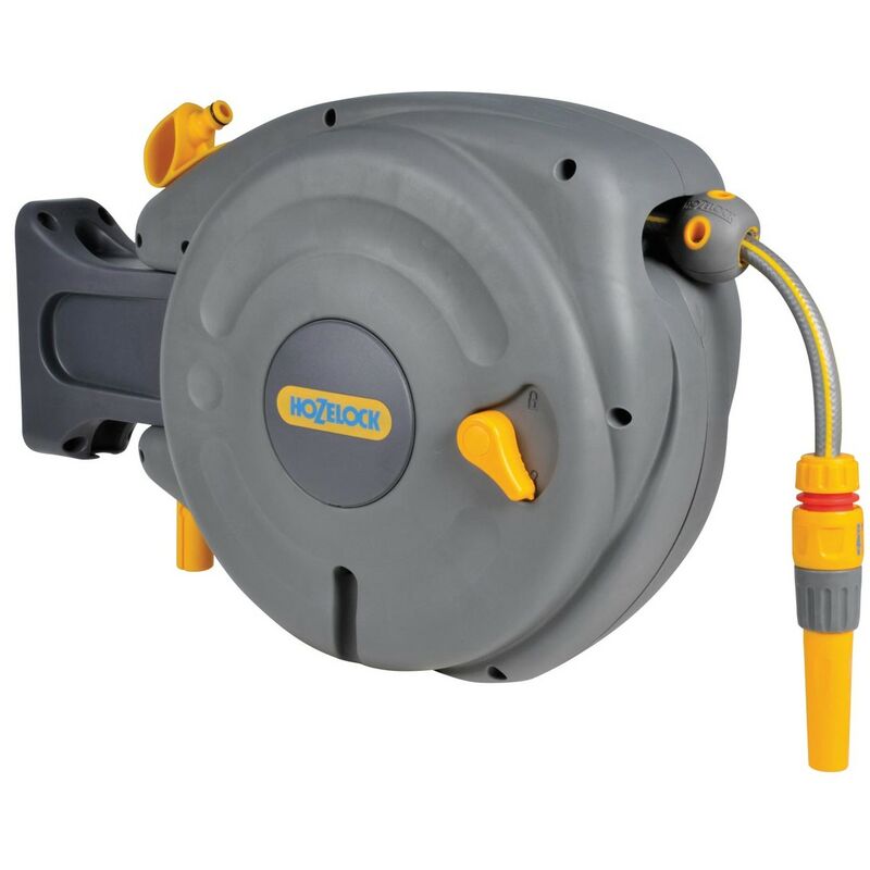 Hozelock Mini Hose Reel Automatic Retracting Auto Reel 2485 10m Garden ...