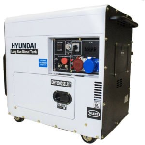 Hyundai DHY8000SELR-T 6kW/7.5kVA Multi-phase Silenced Long Run Standby Diesel Generator