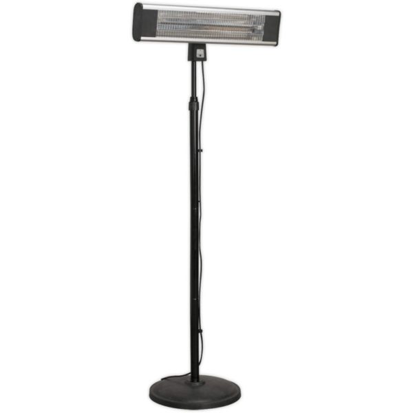 IFSH1809R High Efficiency Carbon Fibre Infrared Patio Heater 1800W/230V with Telescopic Floor Stand - Sealey