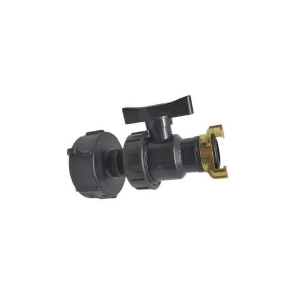 Ibc Adapter, S60X6 ibc Tank Fittings - Barb Hose Fitting Kit (S60 x 6 Plugs + Valve + Geka)