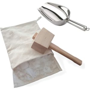 Ice Shovel Ice Bag Crusher Wooden Reusable Practical Ice Hammer Ice Mallet Ice