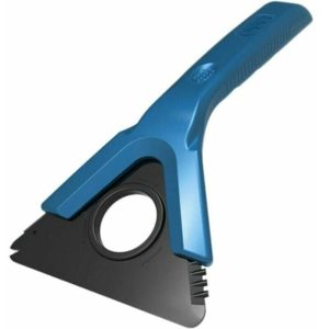 Ice scraper with windshield for car snow brush cleaning assistant (three-sided rotating multifunctional ice and snow shovel)