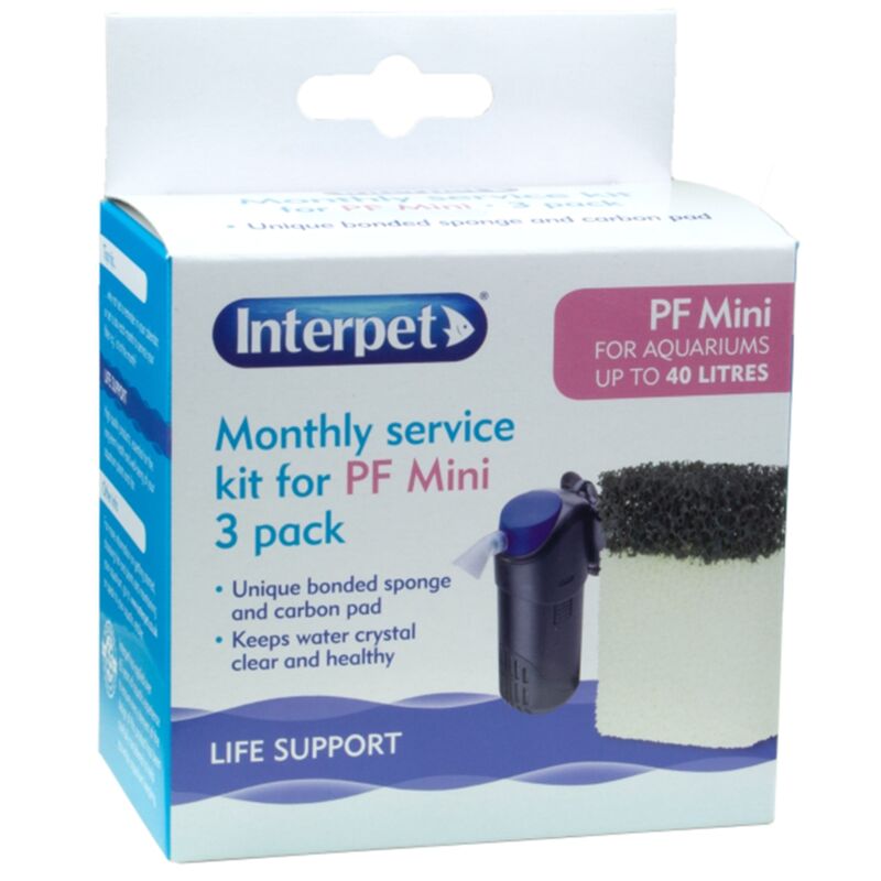 Interpet - Monthly Service Kit - 3 Pack - pf Mini