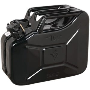 JC10B Jerry Can 10ltr - Black - Sealey