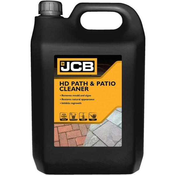 JCB - 2.5L Heavy Duty Patio Cleaner - Path Cleaner Concentrate - Mould Remover, Lichen Remover, Algae Remover - Pressure Washer Detergent - Lichen