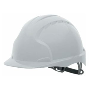 JSP EVO2 Non-vented White Safety Helmet - White