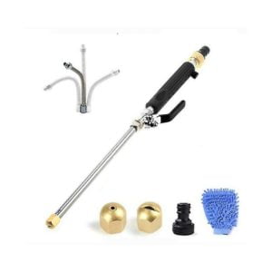 Joorrt - 6pcs High Pressure Water Lance Hose Nozzle Jet Garden Car Washer Gun Set Black