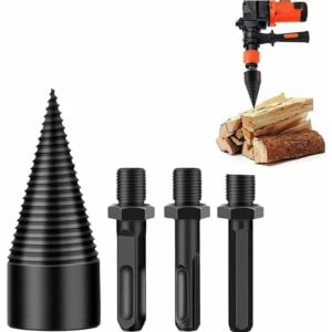 Joorrt - Log Splitter ,Log Splitter, Safe Drill Wood Splitter, Log Splitter, Log Splitter for Splitting Wood, Firewood Machine Wood Drill Bit
