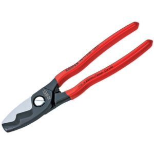 KPX9511200 Cable Shears Twin Cutting Edge pvc Grip 200mm (8in) - Knipex