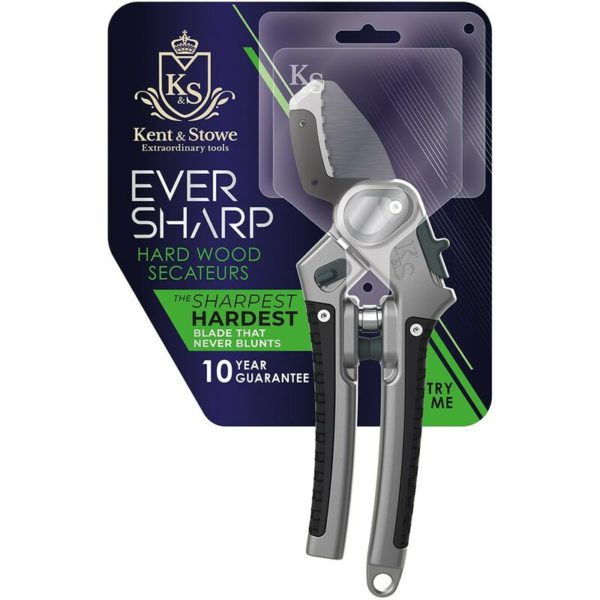 Kent&stowe - 70100541 Eversharp Garden Hard Wood Anvil Secateurs Never Blunts