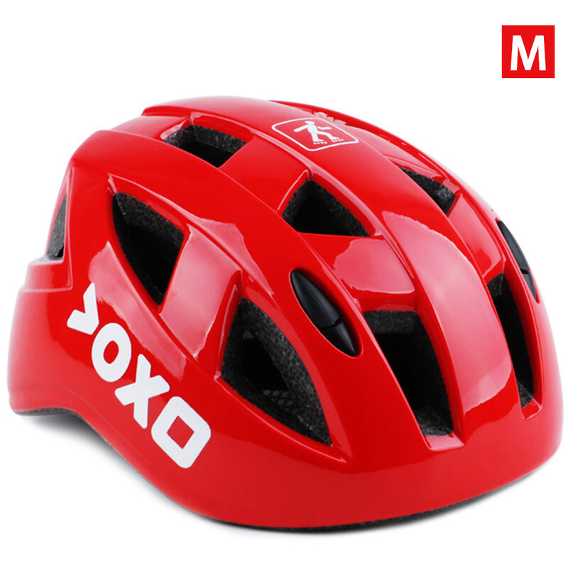 Kids Helmets Bike Safety Helmet Lightweight 14 Vents Cycling Equipment for Cycling Skating Scooter Sport,model:Red m - model:Red m