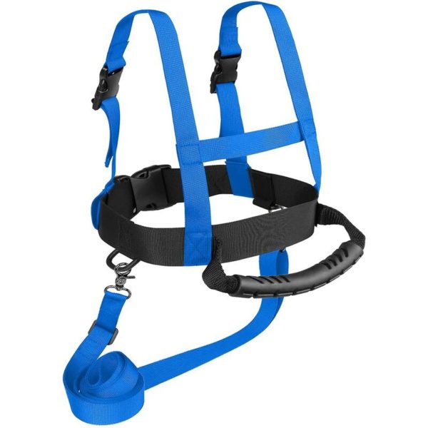 Kids Ski And Snowboard Training Harness With Removable Leash, Metal Connecting Ring & Easy Lift Handle-Thsinde