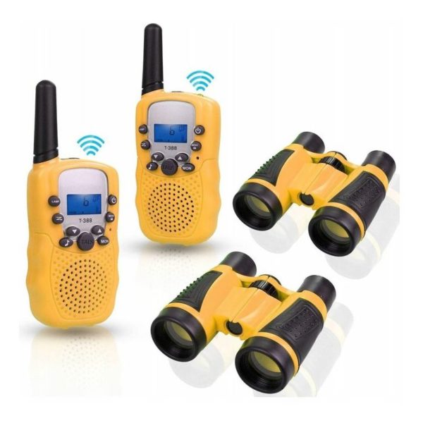 Kids Walkie Talkie Kids Telescope Kids Toy Outdoor Walkie Talkie Yellow