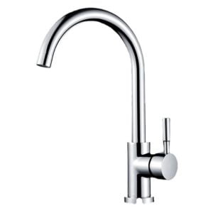 Kitchen Mixer Tap with Two Water Outlet Modes Brushed Nickel, Single Handle Kitchen Taps, Stainless Steel Kitchen Faucet with uk Standard Fittings