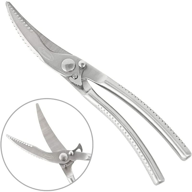 Kitchen Scissors, Poultry Scissors Kitchen Shears, Stainless Steel Multi-Purpose Scissors with Scraping Fish Scales Function, Scissors for Poultry,