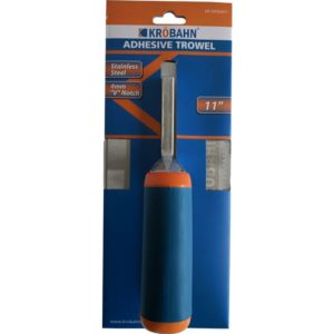 Krobahn 11 Adhesive Trowel 4mm Square Notch Rust Free Tile Trowel, KB-TAVS4011