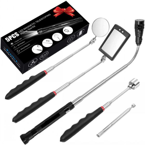LITZEE 5 Pieces Magnetic Telescoping Pickup Grabber Tool