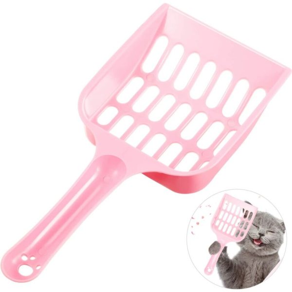 LITZEE Cat Litter Scoop Plastic Kitty Litter Scoop Pet Litter Shovel Pet Cat Litter Sifter for Cat Sand Toilet Cleaning