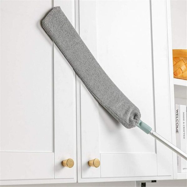 LITZEE Duster, Handheld Groove Gap Cleaning, Telescopic Splitting Dust Cleaner, Magic Microfibre Duster Artifact, Flexible Household Mop for Dirt,