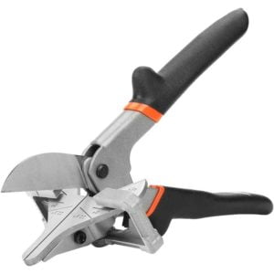 LITZEE Mitre Cutter - Multi Angle Shear PVC Trunking Tube Multi Angle Mitre Joint Hand Cutting Tool 0 -135 Adjustable