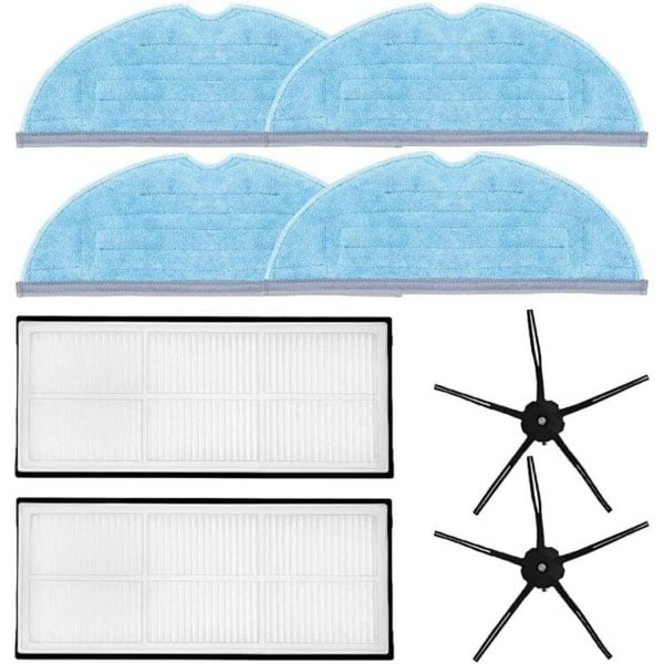 Laimaiou Accessories Kit for Roborock S7 T7 T7 Plus Robot Vacuum Cleaner Spare Parts 8 Packs Filter & Side Brush & Mop Cloth