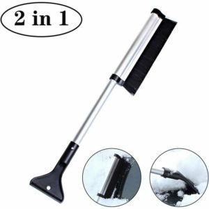 LangRay telescopic ice scraper with snow brush - durable and stable snow shovel