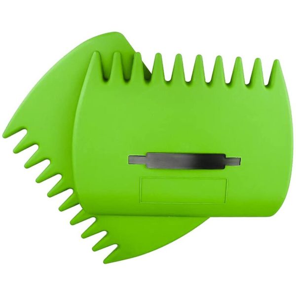 Large Garden and Yard Leaf Shovels Hand Rake, Plastic Leaf Rake, Multi-Use for Leaves, Lawn Trash and Trash Collection1pair