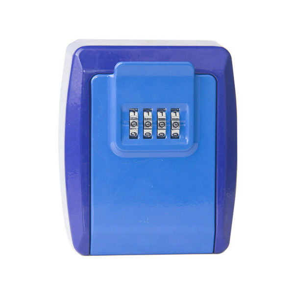 Large key safe wall-mounted key lock box 4 combination resettable, outdoor key safe safe key storage waterproof key cabinet suitable for home garage