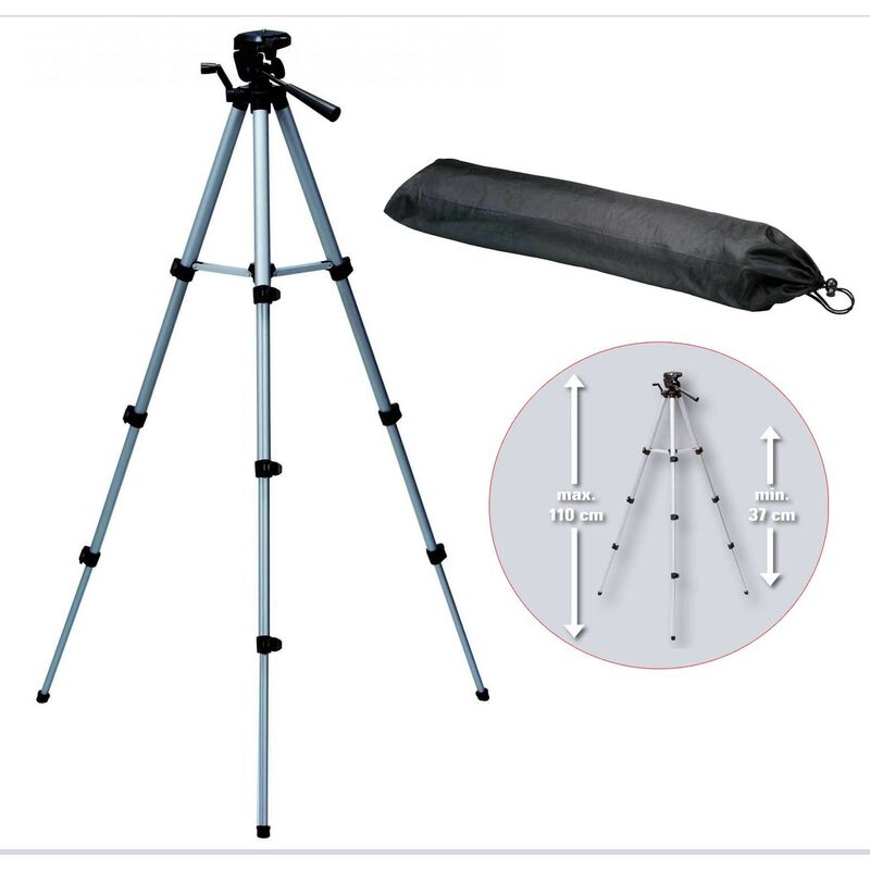 Laser Level 1/4 Thread Tripod Telescopic 37cm to 110cm -Fits Makita Dewalt Imex