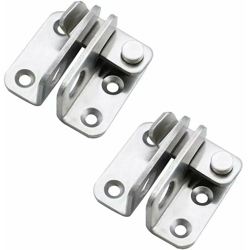 Latches and Latches 2 Pieces Door Latch Padlock Straight Open Hasp ...