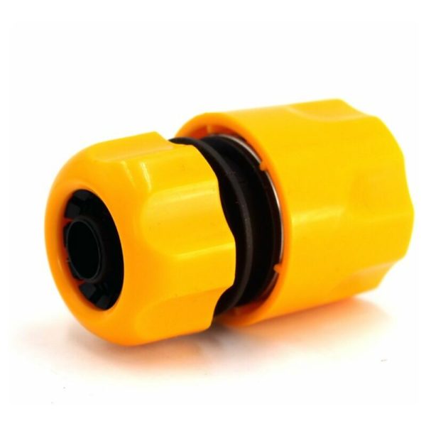 Lawn Sprinkler Irrigation System Two Water Pipe Quick Couplers Thumb Thread Connectors for Car Wash Water Gun Accessories Yellow